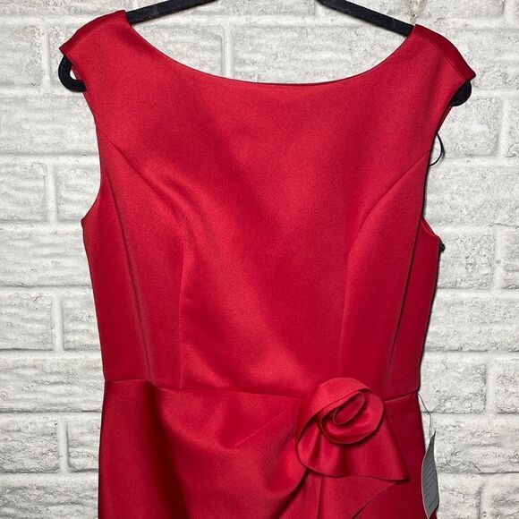 NWT MSRP $168 Vince Camuto Ruffled Sleeveless Sheath Dress Women's Size 10 - Picture 7 of 9